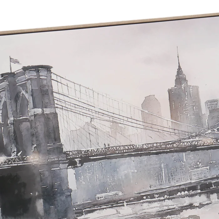 Cuadro Bridge, 120x60, Celeste Papel E1p253470 en Azul - Decoración de pared, Uruguay | Divino, vista 2