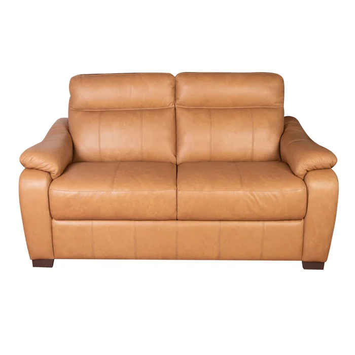 Sofa 2 Cuerpos Cuero-100-natural Marron Laurent Camel en Beige - Sillones y sofás, Uruguay | Divino, vista 3