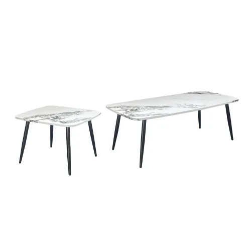 Mesa De Centro Mesa De Apoyo Patas De Metal Living Set - Mesas de arrimo, Uruguay | Muebles Express
