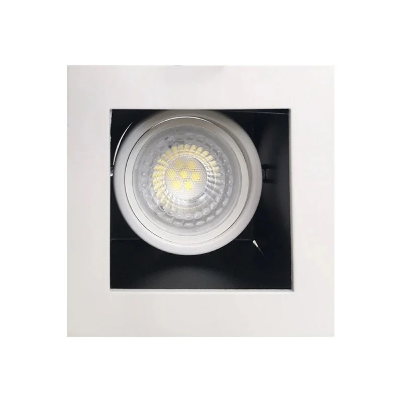 Luminaria Downlight Cuadrado Blanco en Blanco - Lámparas colgantes, Uruguay | Serlux, vista 4