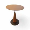 Mesa Lateral redonda Madera Clara Base hierro Grafito en Madera natural - Mesas de living, Uruguay | Champagne Home, vista 1 de 3