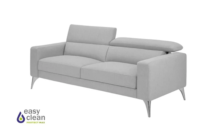 Sofá 3 cps MILO Easy Clean - Gris en Gris - Sillones y sofás, Uruguay | Finkel