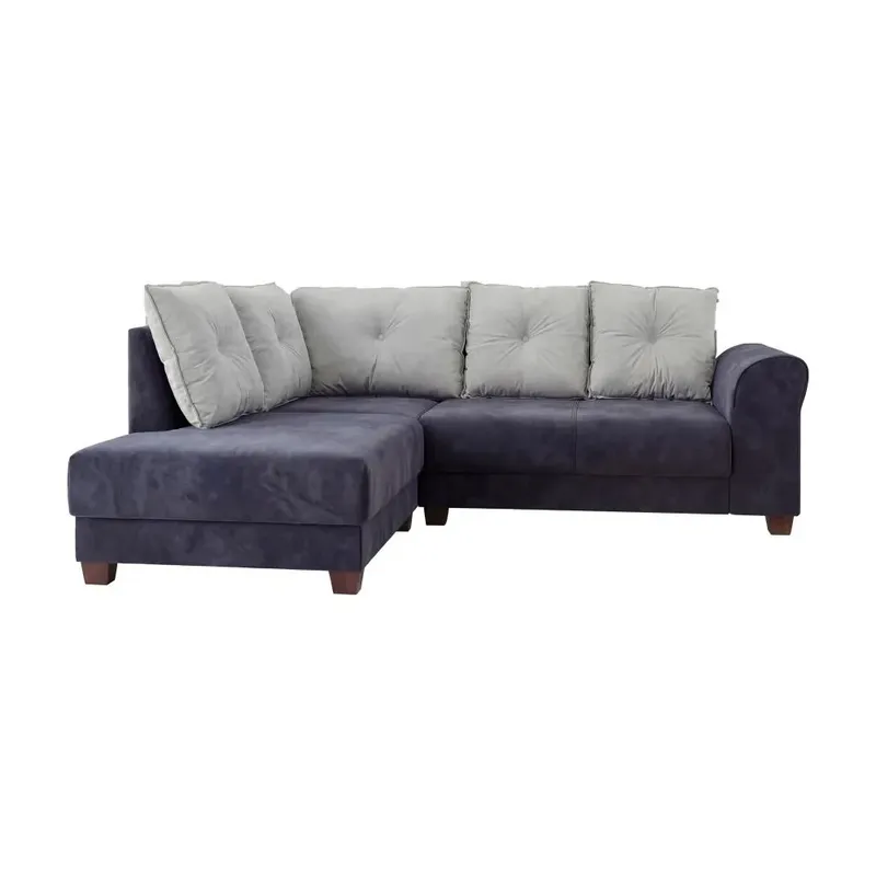 Sofa Sillón Esquinero Con Chaise Long Tapizado en Gris - Sillones y sofás, Uruguay | Soy Hogar