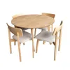 PRE VENTA Mesa de Comedor Marruecos Circular 100cm – Madera de Gomero Claro - Mesas de comedor, Uruguay | Berna home, vista 2 de 2