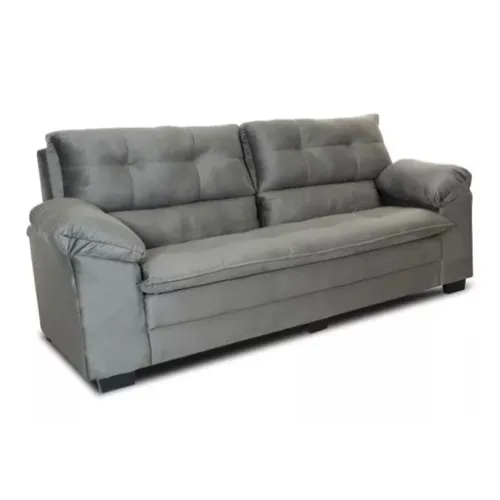 Sillon Sofa Living 3 Cuerpos Tapizado Tela Color Gris Premium en Gris - Sillones y sofás, Uruguay | Soy Hogar