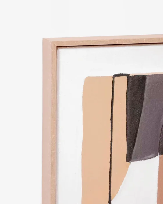 Cuadro Zay con formas geométricas marrón 40 x 40 cm en Marrón - Decoración de pared, Uruguay | Kavehome, vista 2