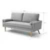 Sillón 3 Cuerpos Jazzy en Gris - Sillones y sofás, Uruguay | La Cueva Muebles, vista 3 de 7