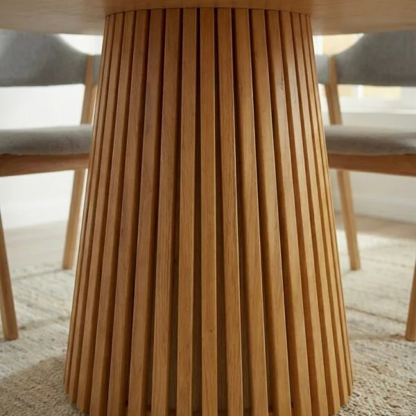 Mesa comedor Miami Redonda 150 cm de Diámetro en Madera natural - Muebles, Uruguay | Indrana, vista 2