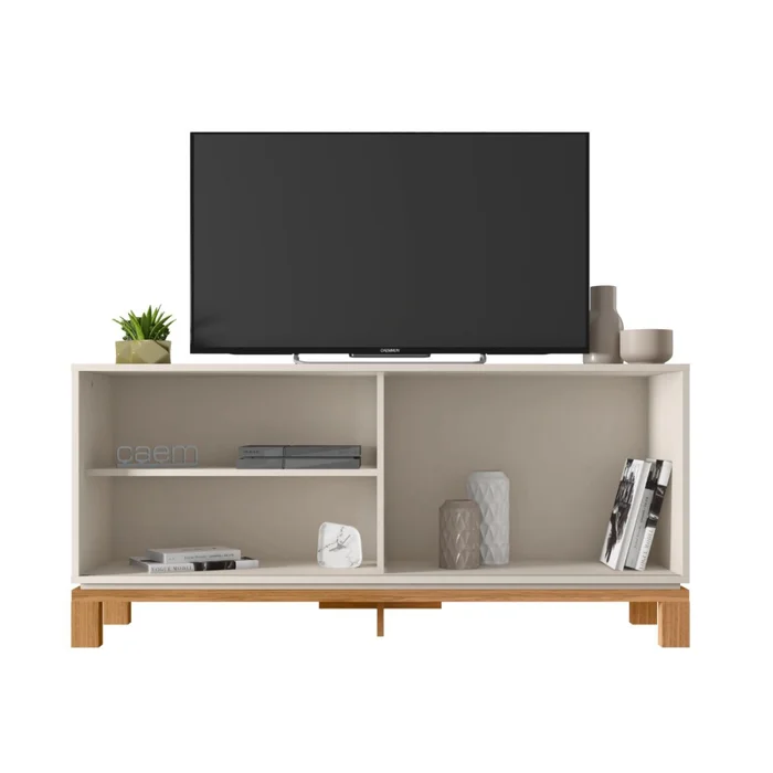Rack Mondrian - Chico - Off White y Freijo en Beige - Muebles para TV, Uruguay | NYR, vista 2