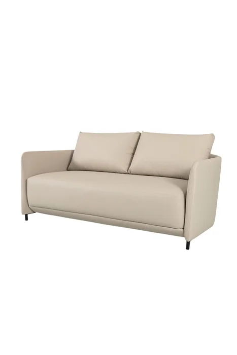 SOFA AFAGO 170X83X78CM TELA SIMIL CUERO C3149 en Beige, Uruguay | Vinibel, vista 2