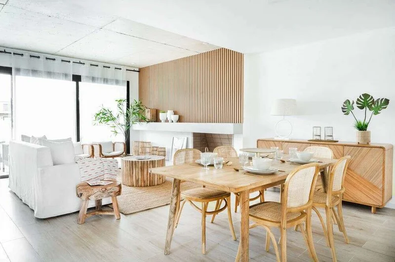 MESA COMEDOR NORDICA - OLMO NATURAL - 1.80 X 0.90 MTS en Madera natural - Mesas de comedor, Uruguay | La Iberica, vista 16