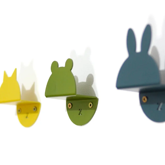Percheros Fauna (x3) en Multicolor - Percheros y colgadores, Uruguay | Zeze Home Deco, vista 2
