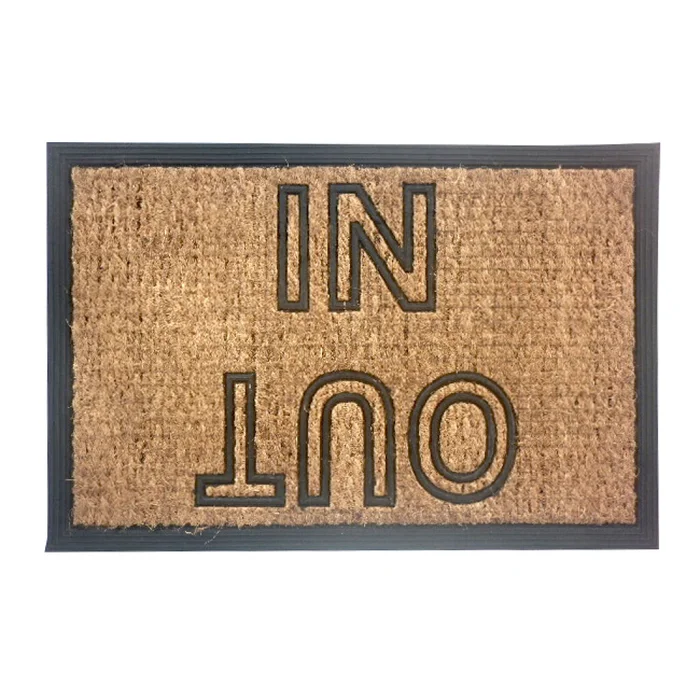 FELPUDO COCO/GOMA 40X60CM H.1CM IN OUT en Marrón - Textiles, Uruguay | Decohogar