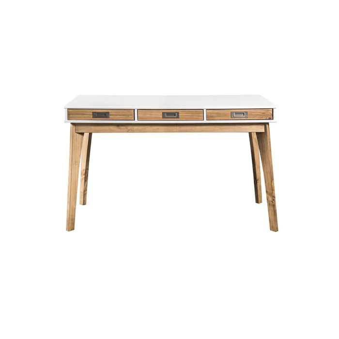 Escritorio Linea Metro - Blanco/Miel en Multicolor - Escritorios, Uruguay | La Cueva Muebles, vista 10