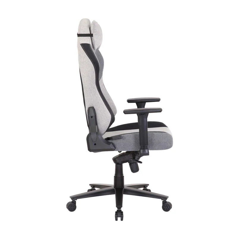 Silla Gamer Tela-y-metal Gris Total D-314 en Gris - Escritorios y sillas de escritorio, Uruguay | Divino, vista 3
