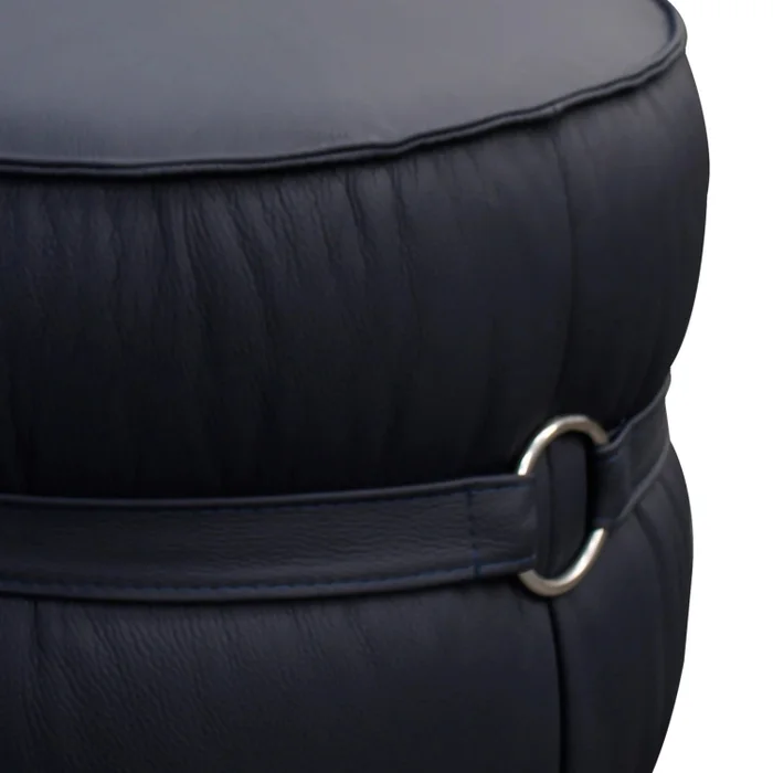 Puff 100% Cuero - Mia - Negro en Negro - Sillones y sofás, Uruguay | Ecowood, vista 2