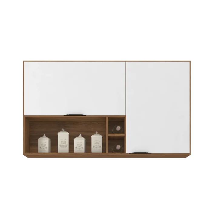 Mueble Aereo Alto De Cocina 2 Puertas Y Estantes en Multicolor - Muebles, Uruguay | Soy Hogar, vista 2