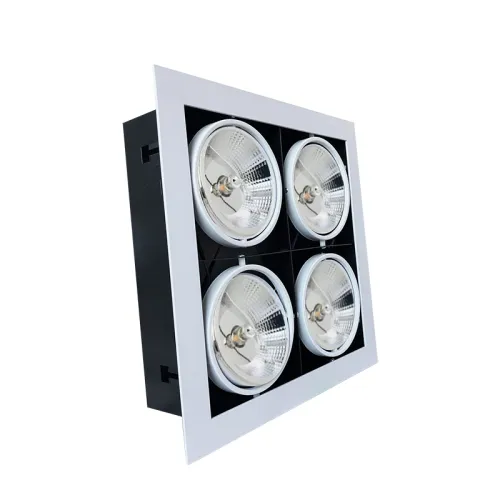Luminaria de Techo Cuadruple AR111 Blanco en Blanco - Lámparas colgantes, Uruguay | Serlux