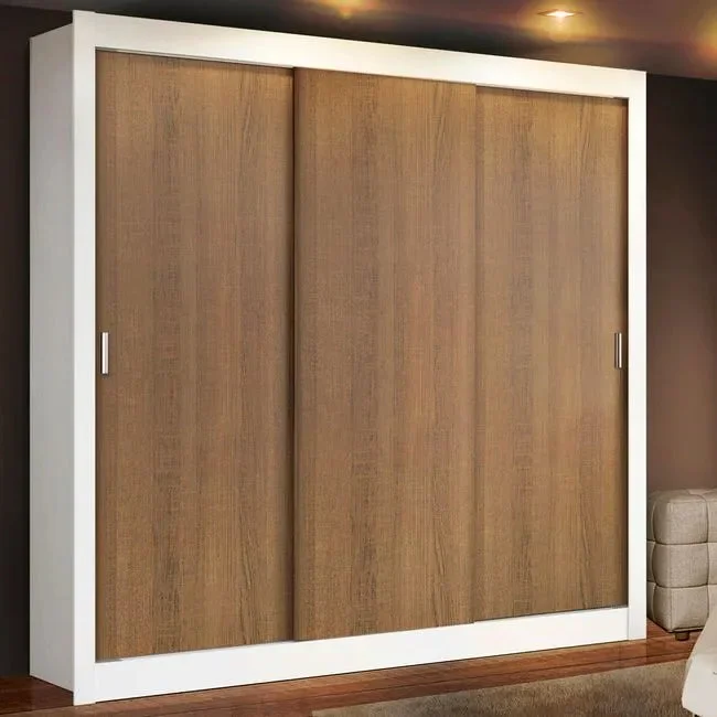 Ropero Placard Matrimonial Monaco 170CM Sin Espejo 3 Puertas Corrediza en Marrón - Roperos y placares, Uruguay | Balton, vista 15