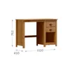 ESCRITORIO TOPAZIO 2 CAJONES FREIJO 9138 FN - Escritorios y sillas de escritorio, Uruguay | Rosas Hermanos, vista 2 de 4