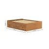 Cama 2 Plazas Linea Naturale C/cajones - ROBLE en Madera natural - Dormitorio, Uruguay | La Cueva Muebles, vista 12 de 12
