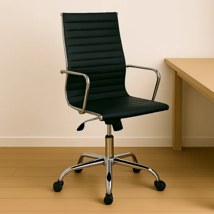 Silla De Escritorio Ejecutiva Negra en Negro - Escritorios y sillas de escritorio, Uruguay | Unilux, vista 3