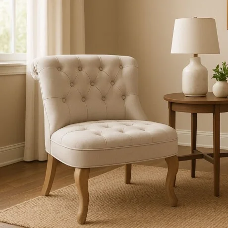 Butaca Luis XV - Beige en Beige - Butacas, banquetas y puffs, Uruguay | La Cueva Muebles, vista 12