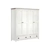 Placard Ropero 4 Puertas Madera Natural-beige Topazio en Blanco - Roperos y placares, Uruguay | Divino, vista 2 de 5