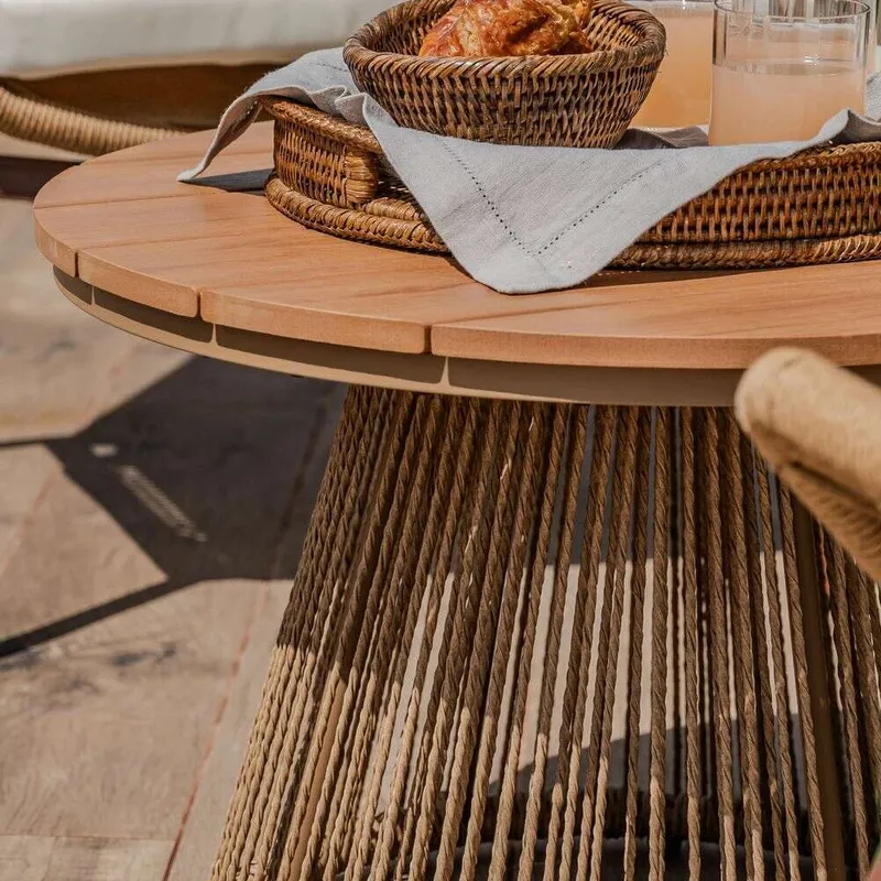 MESA MULTIFUNCION DIAMETRO 66 CMS - EXTERIOR en Madera natural - Muebles para el exterior, Uruguay | La Iberica
