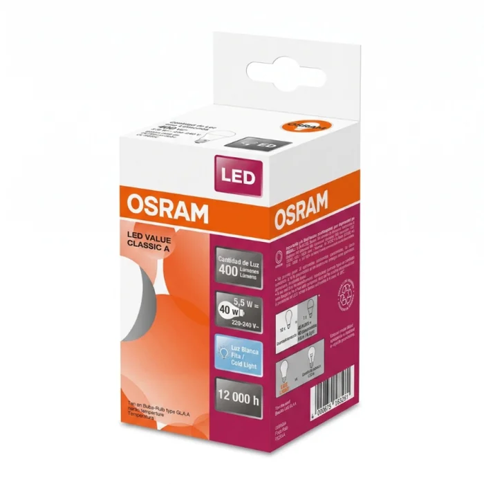 Lámpara LED OSRAM 5.5W 6500K en Blanco - Lámparas de mesa, Uruguay | Serlux, vista 2