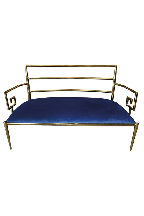 BANQUETA RHODES 39285 TELA 135X74X84H CM en Azul - Butacas, banquetas y puffs, Uruguay | Vinibel, vista 2