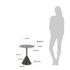 Mesa auxiliar Yinan Ø 48 cm negro en Negro - Mesas de arrimo, Uruguay | Kavehome, vista 6 de 6