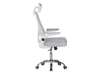 Silla de escritorio con apoya cabeza en Gris - Escritorios y sillas de escritorio, Uruguay | Que Sal Muebleria, vista 2