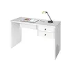 Escritorio Intelectual - 2 Cajones - Blanco en Blanco - Escritorios y sillas de escritorio, Uruguay | Rústico Hogar, vista 1 de 3
