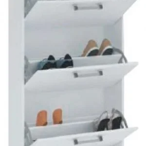 Zapatera Mueble 3 Puertas Dormitorio Blanco 051666 en Blanco - Cómodas, Uruguay | Soy Hogar, vista 3