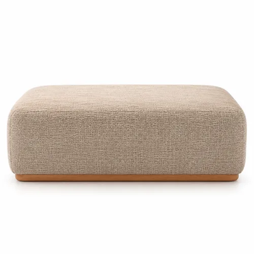 Puff York T108 Lino Arena Claro CATI en Beige - Sillones y sofás, Uruguay | Balton