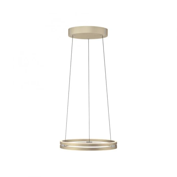 Colgante led anillo motorizado 40w 50cm a control remoto con varias funciones, Champagne en Amarillo - Lámparas colgantes, Uruguay | Iluminica
