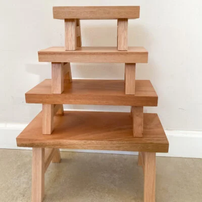 Banquito 30 cm 4p en Madera natural - Decoración, Uruguay | Dreams On Time, vista 4