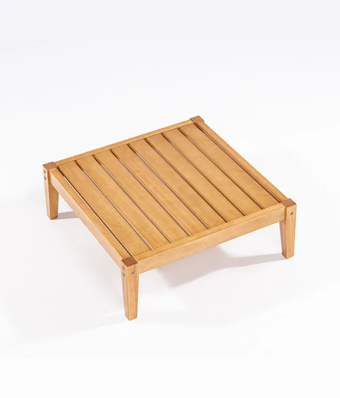 MESA DE CENTRO CANNES 70x70x25CM JATOBA en Madera natural - Muebles para el exterior, Uruguay | Vinibel