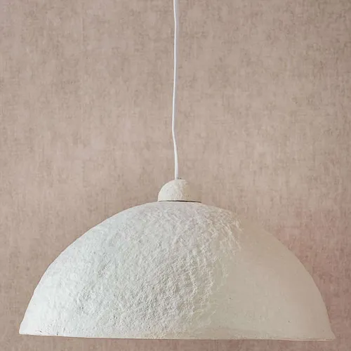 LAMPARA DE TECHO ALBA - PAPEL MACHE en Off-white - Lámparas colgantes, Uruguay | La Iberica