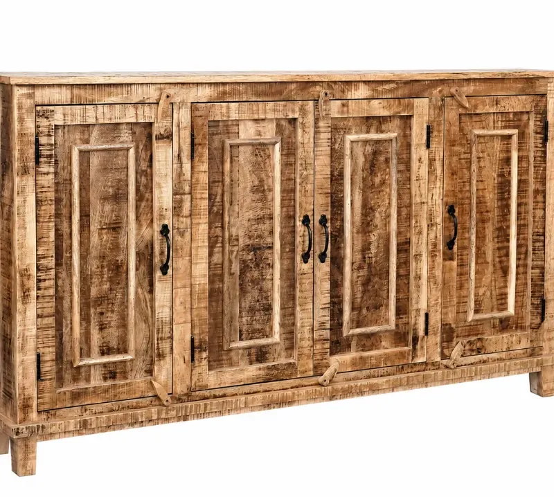 A173XL Aparador 172x25x90 en Madera natural - Aparadores y recibidores, Uruguay | Victoriana