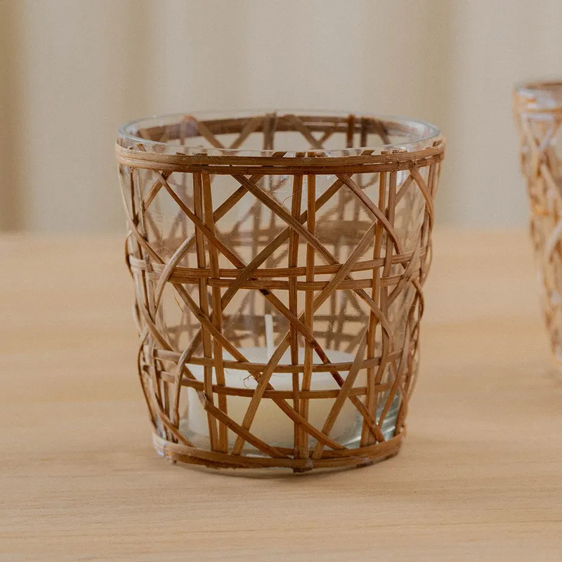 Jarrón Trama en Madera natural - Velas y Portavelas, Uruguay | De Arcos