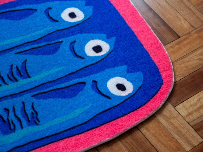 alfombra sardinas en Multicolor - Alfombras, Uruguay | Proyecto Forma, vista 2