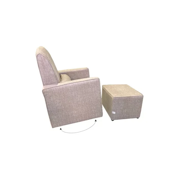 Poltrona Butaca Anny + Puff en Beige - Butacas, banquetas y puffs, Uruguay | Berna Home, vista 5