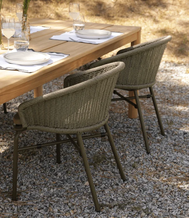 SILLA IBIZA CON ALMOHADÓN en Verde oliva - Muebles para el exterior, Uruguay | Más Infinito Casa