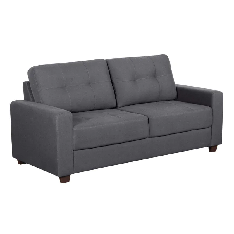 Sillón 3 Cuerpos Tela Gris Piria Gris Osc en Gris - Sillones y sofás, Uruguay | Divino, vista 3