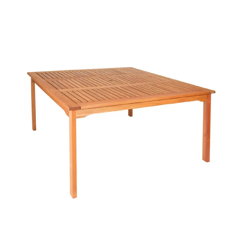 Mesa de Patio Madera de Eucalipto - Ipanema en Madera natural - Muebles para el exterior, Uruguay | Rústico Hogar