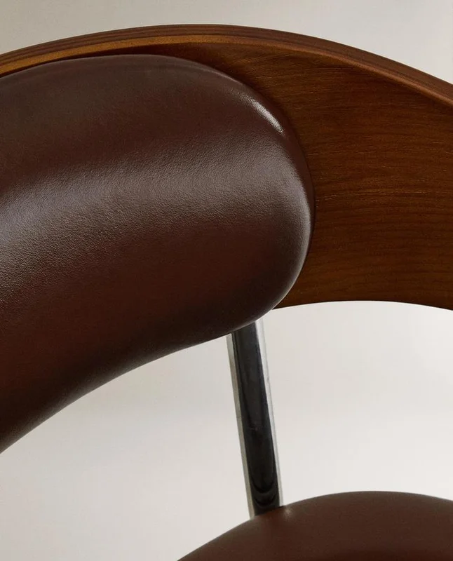 SILLA OFICINA RUEDAS en Marrón - Sillas, Uruguay | Zara Home, vista 7