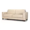 Sofá Napoli - Cuero Básico - 3 cuerpos - Arena en Beige - Sillones y sofás, Uruguay | NYR, vista 1 de 3
