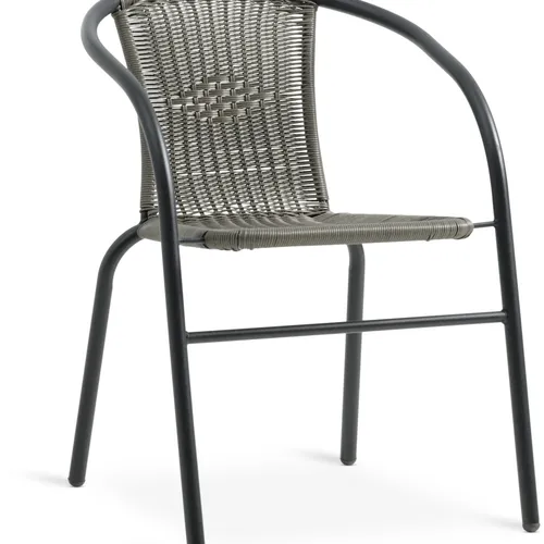 Silla apilable GRENAA gris en Negro - Muebles para el exterior, Uruguay | JYSK
